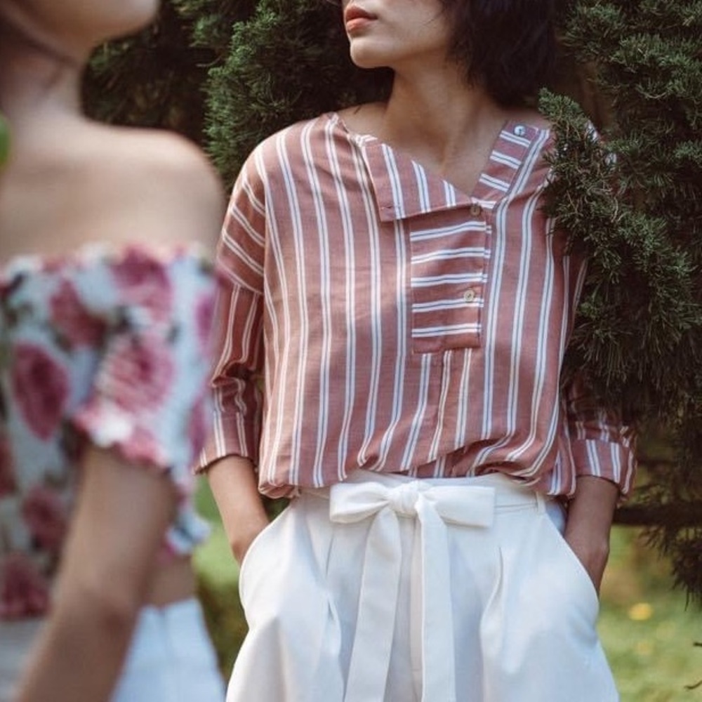 Striped Blouse Top